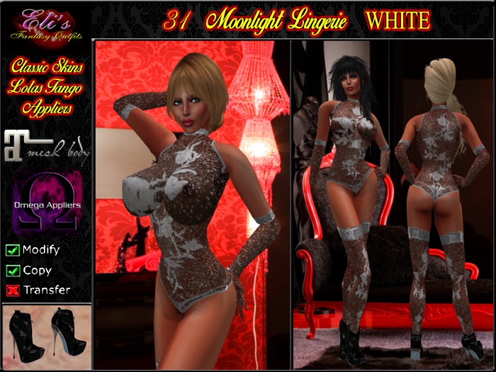 31 Moonlight Lingerie White
