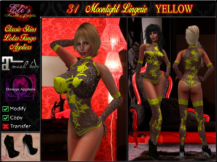 31 Moonlight Lingerie Yellow