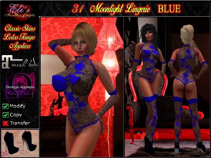 31 Moonlight Lingerie Blue