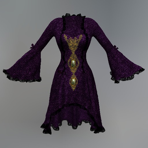 Amethyst Gothic Queen Mesh Dress