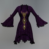Amethyst Gothic Queen Mesh Dress