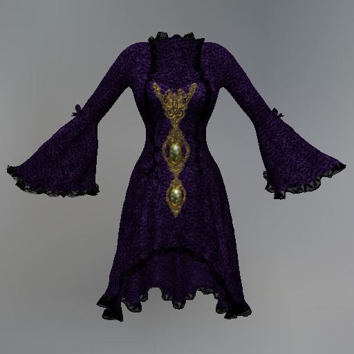 Violet Gothic Queen Mesh Dress