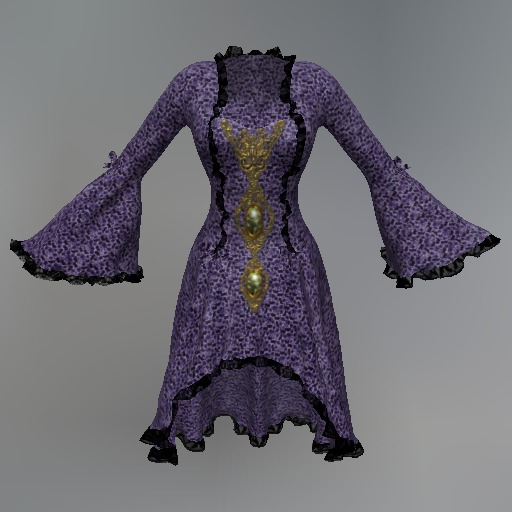Lilac Gothic Queen Mesh Dress box