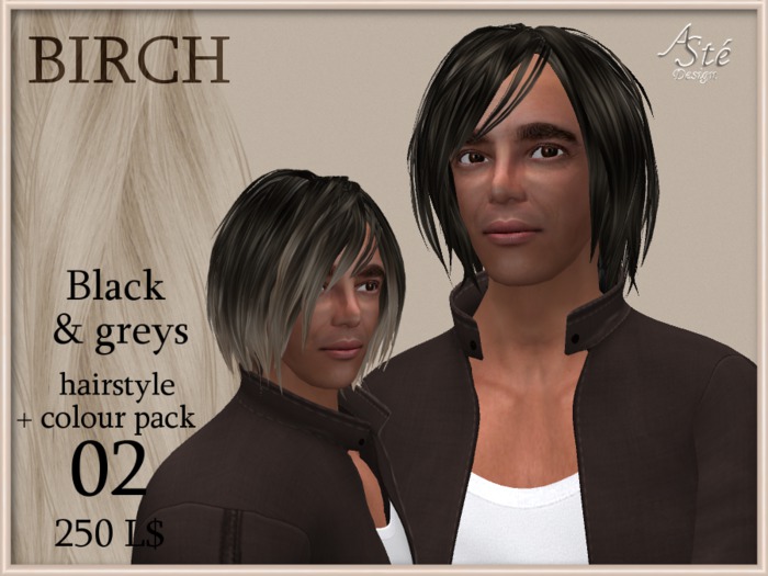 ***Aste*** HAIR 02.01 ZINNIA BLACKS