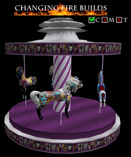 AP - Purple and Silver Horse Carousel v1.1 Petite