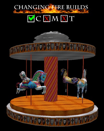 AP - Orange and Silver Horse Carousel v1.1 Petite