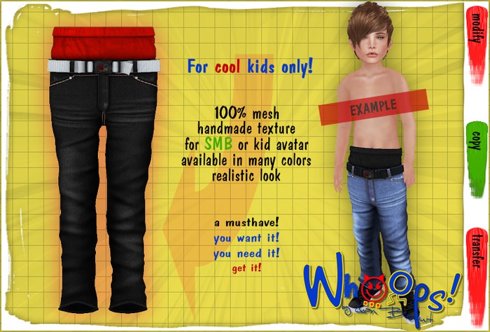 ~[Whoops] - Black / W-Red