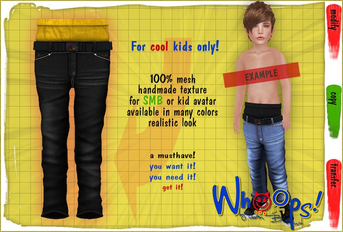 ~[Whoops] - Black / B-Yellow