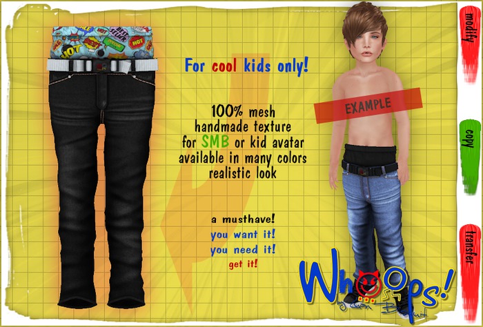 ~[Whoops] - Black / W-Comic