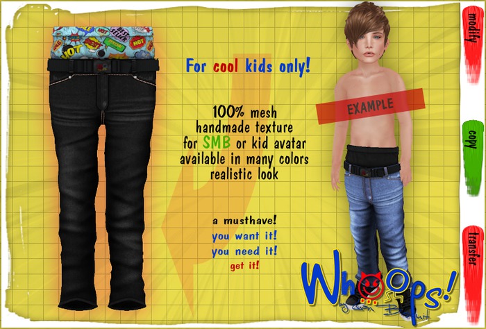 ~[Whoops] - Black / B-Comic