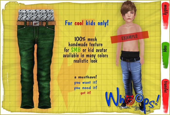~[Whoops] - Cord-Green / Square