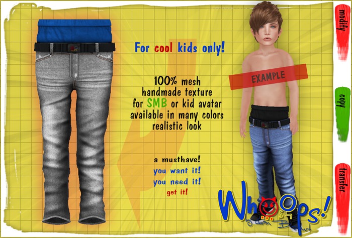 ~[Whoops] - Grey / B-Blue