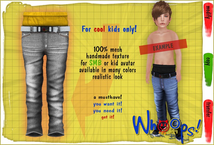 ~[Whoops] - Grey / W-Yellow