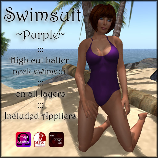 ::Chez::Kitten:: Swimsuit ~ Purple (Lolas, Slink & Omega)