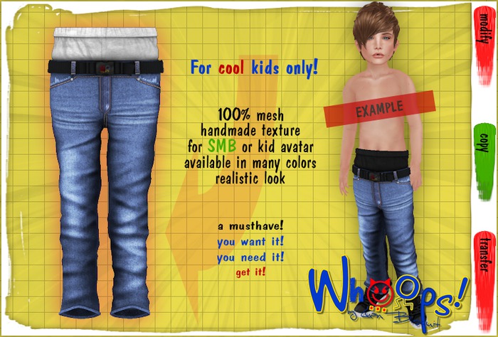 ~[Whoops] - Light Blue / B-White