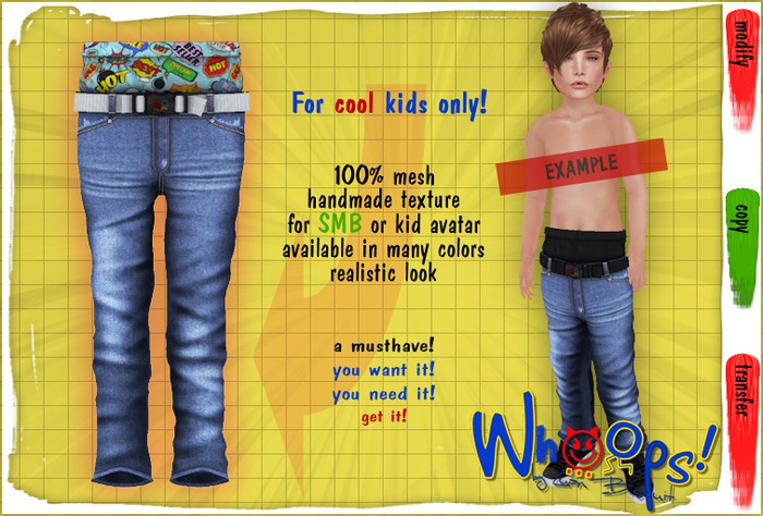 ~[Whoops] - Light Blue / W-Comic