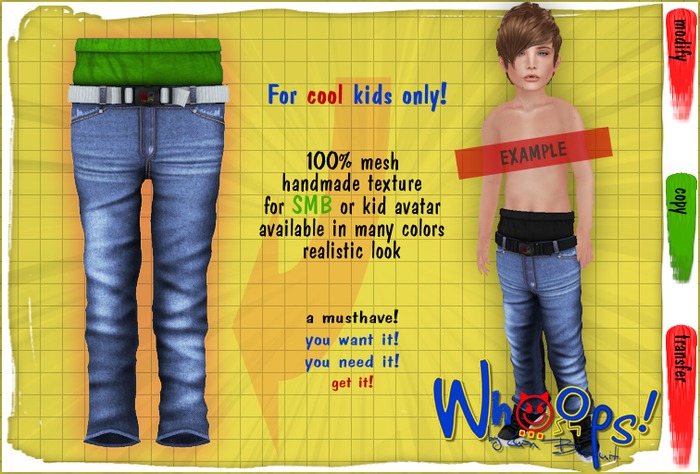 ~[Whoops] - Light Blue / W-Green