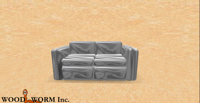 A cute white couch with single & couple poses. Only two prims!