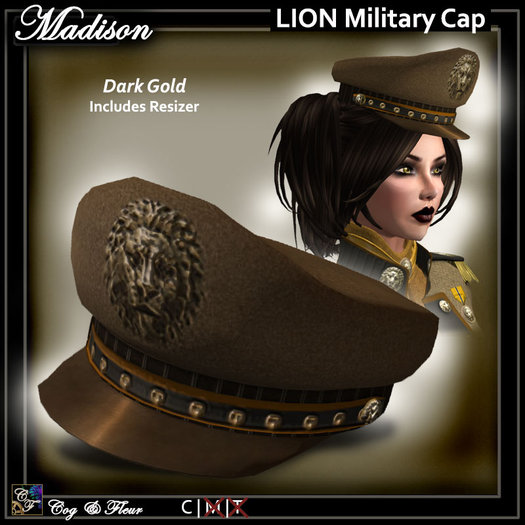 C&F Vittoria Small Hat w/ Roses - Black