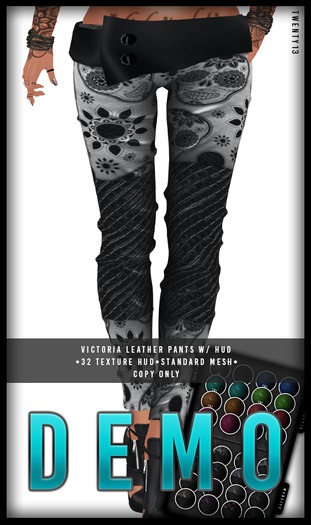 .t13. Victoria Leather Pants w/ HUD DEMO [wear2unpack] 