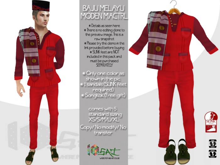 ::10sai:: Baju Melayu Moden Mactrl