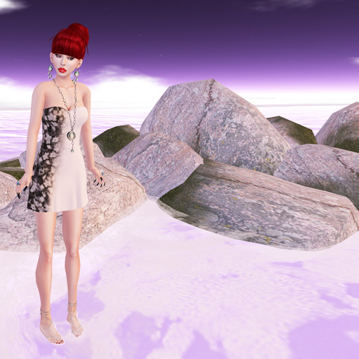 .:KosmO:. Minidress Flowerly side - White