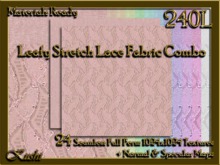 Leafy Stretch Lace Fabric Combo Seamless Textures Materials Ready Full Perms 1024x1024