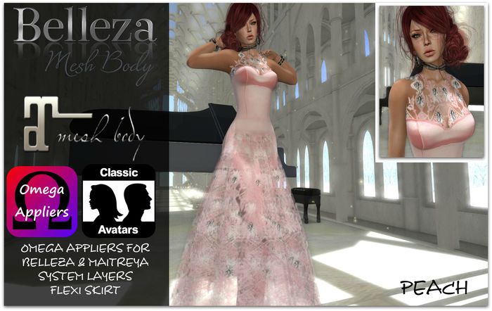 [AL] Diamond Gown Belleza Maitreya System Peach