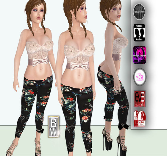 Outfit 'Flora' legging and top