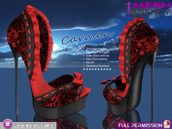 Slink High Heels "Carmen" - FULL PERM - POCKET PRICE