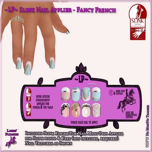 ~LP~ Slink Mani-Pedi Texture HUD - Fancy French