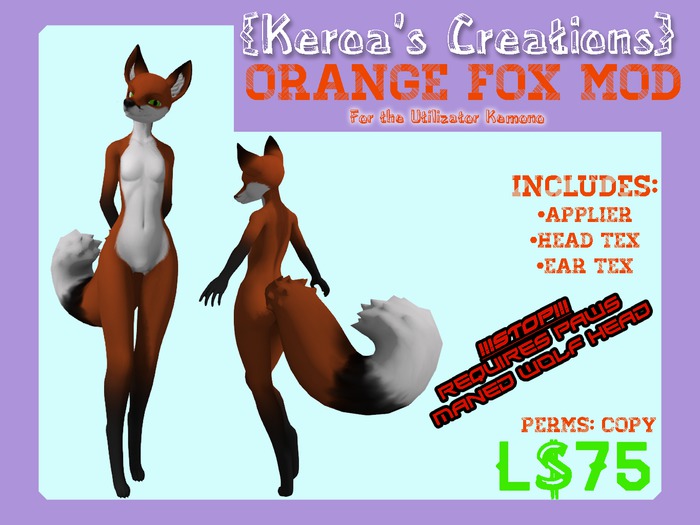 {Keroa's Creations} Orange Fox Mod