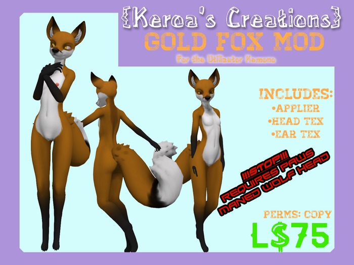 {Keroa's Creations} Gold Fox Mod