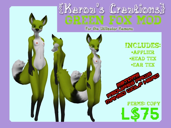 {Keroa's Creations} Green Fox Mod