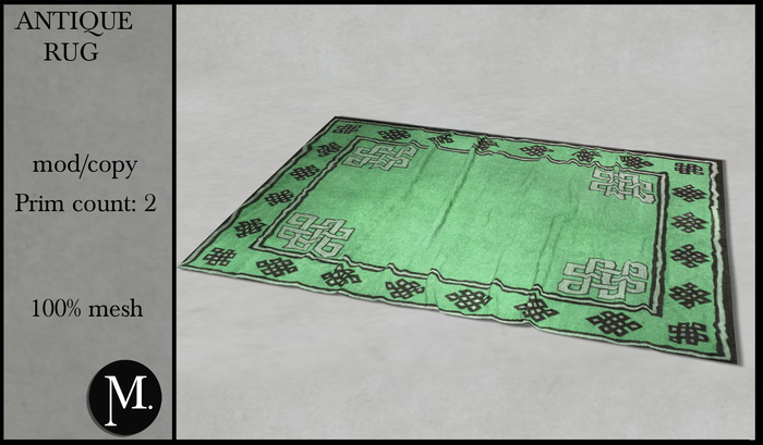 Monsterrat. Antique rug