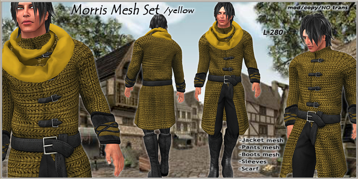 FM Morris Mesh set /yellow