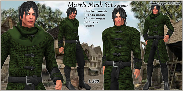 FM Morris Mesh set /green