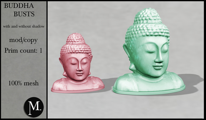 Monsterrat. Buddha busts