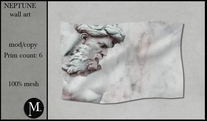 Monsterrat. Neptune wall art