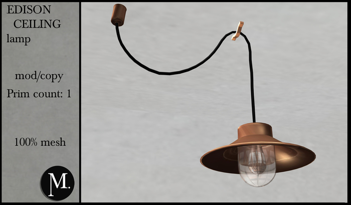 Monsterrat. Edison ceiling lamp