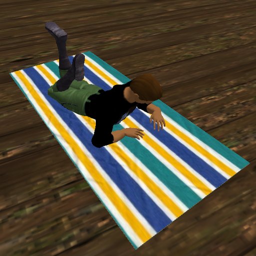 Beach Blanket, with reading pose