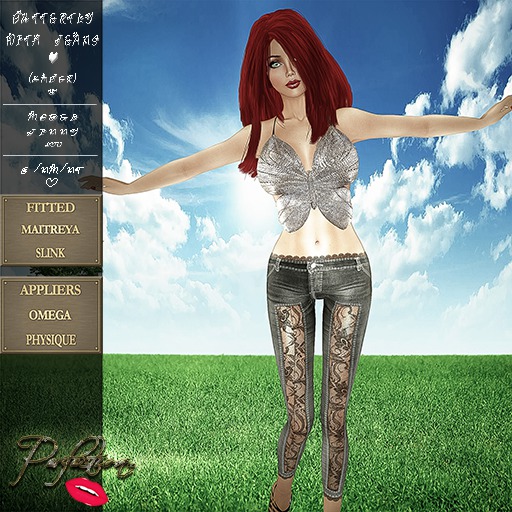 Perfection ~ Butterfly W/Jeans (Umber)*