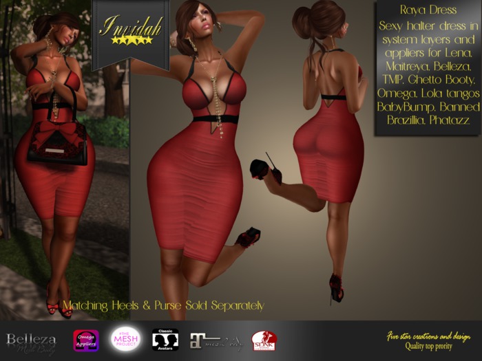 Invidah* Raya Dress RED