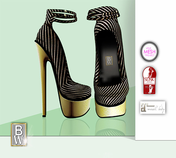 High heel's 'Julia' black stripes?