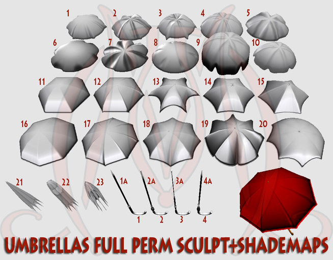 Umbrellas FULL PERM SCULPT+SHADEMAPS