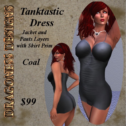 ! DD - Tanktastic Dress - Coal