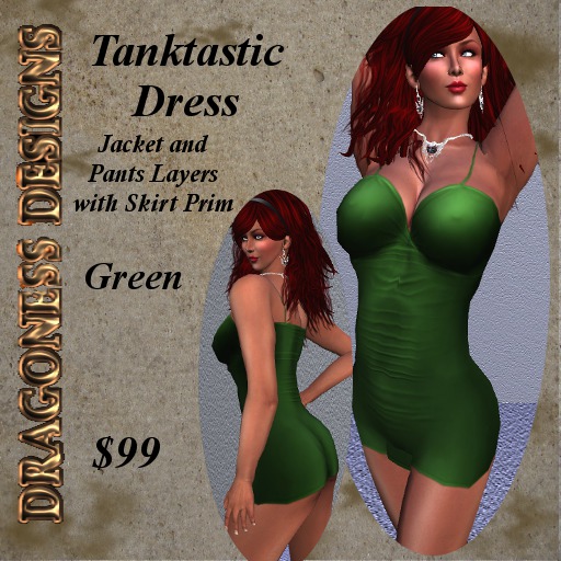 ! DD - Tanktastic Dress - Green