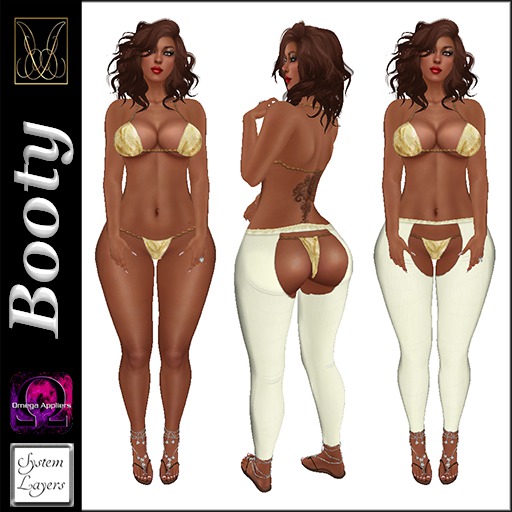 JCD Bootie Gold Bikini Set w/Omega Applier (bagged)