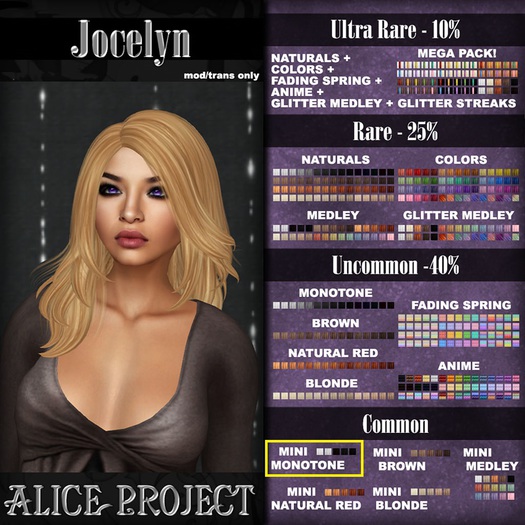 Alice Project - Jocelyn - Mini Monotone