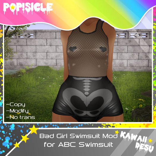 -Pop!Sicle- Bad Girl Swimsuit Mod (For ABC Swimsuit)